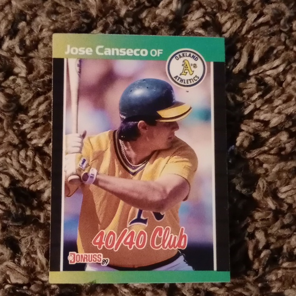 (2) Jose Canseco 40/40 Club Donruss & Fleer  90 Baseball Cards